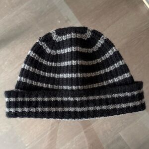 ALEX MILL • Stripe Cashmere Beanie